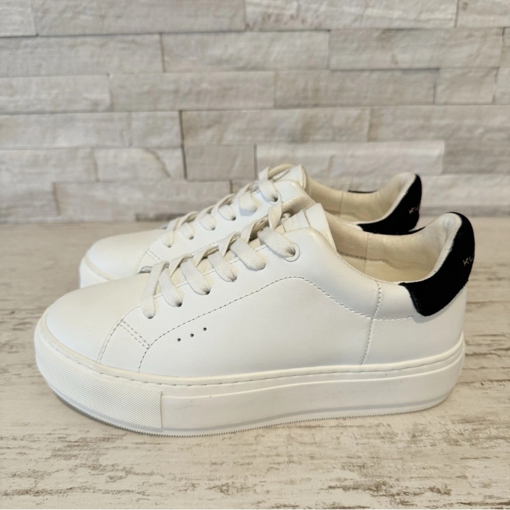 KURT GEIGER Women's Leather Laney Platform White Sneaker Size EU 36 US 5.5-6 New - Picture 4 of 14